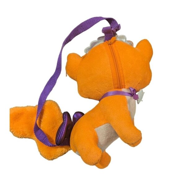 Disney Princess Palace Pets Pumpkin Plush purse Orange Cat 15" Stuffed Animal - Picture 3 of 7
